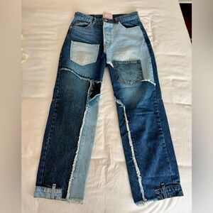REVICE Denim Patchwork Jeans